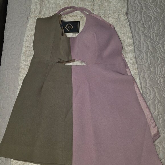 KIRASA Mauve Cutout A-Line Mini Dress – Size S – NWT - Picture 4 of 5